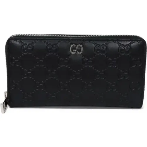 Pre-owned Wallets, female, , Size: ONE SIZE Pre-owned Leather wallets - Gucci Vintage - Modalova