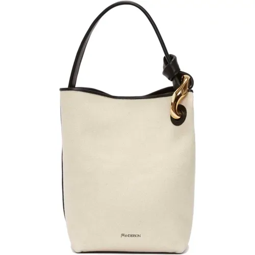 Canvas Bucket Bag Beige JW Anderson - JW Anderson - Modalova