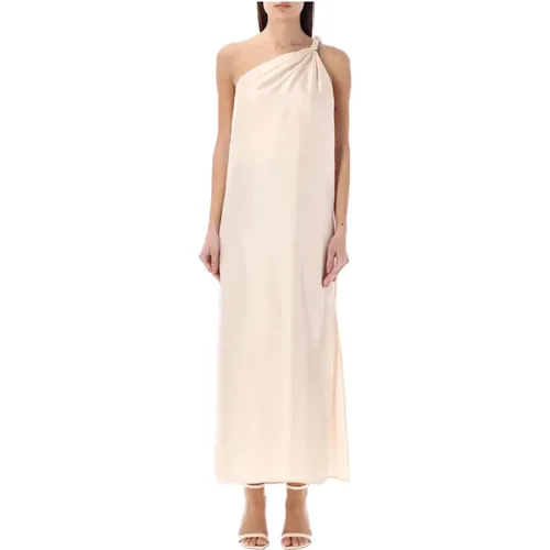 Women's Clothing Dress Cream Rose Ss24 , female, Sizes: S, XS - Loulou Studio - Modalova