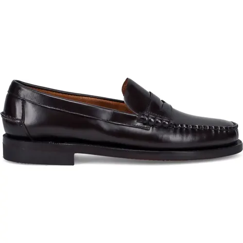 Leather Penny Loafer Mocs , male, Sizes: 7 1/2 UK, 11 UK, 10 1/2 UK, 7 UK - Sebago - Modalova