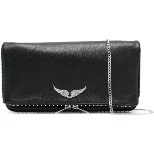 Leather Logo Bag , female, Sizes: ONE SIZE - Zadig & Voltaire - Modalova
