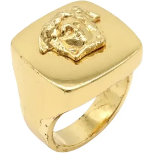 Pre-owned Jewellery, female, , Size: ONE SIZE Pre-owned Metal rings - Versace Pre-owned - Modalova