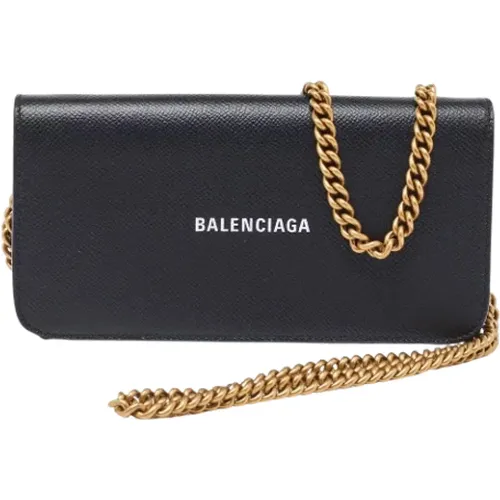 Pre-owned Leather wallets , female, Sizes: ONE SIZE - Balenciaga Vintage - Modalova