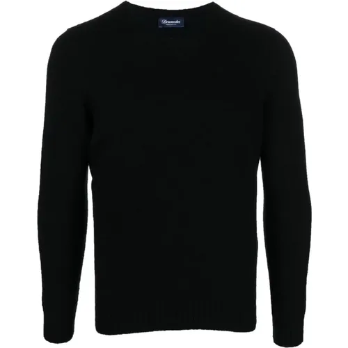 Schwarze Sweatshirts für Herren Aw23 , Herren, Größe: L - Drumohr - Modalova