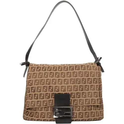 Pre-owned Shoulder Bags, female, , Size: ONE SIZE Pre-owned Canvas fendi-bags - Fendi Vintage - Modalova