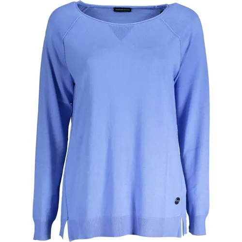 Hellblaues Baumwollhemd mit Kontrastdetails , Damen, Größe: XS - North Sails - Modalova