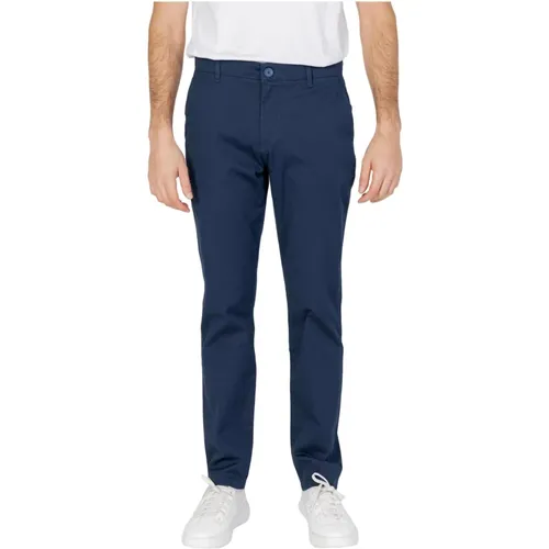 Chinos, male, , Size: W30 Zip Trousers Spring/Summer Men - Armani Exchange - Modalova