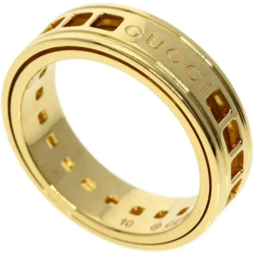 Pre-owned Jewellery, female, , Size: ONE SIZE Pre-owned Gold rings - Gucci Vintage - Modalova