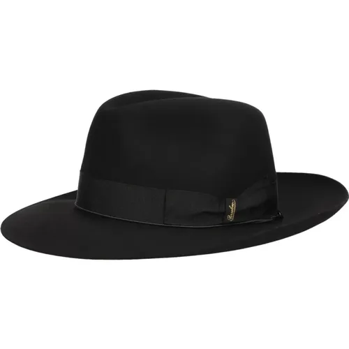 Classic Fedora Hat , male, Sizes: 58 CM, 59 CM, 60 CM - Borsalino - Modalova