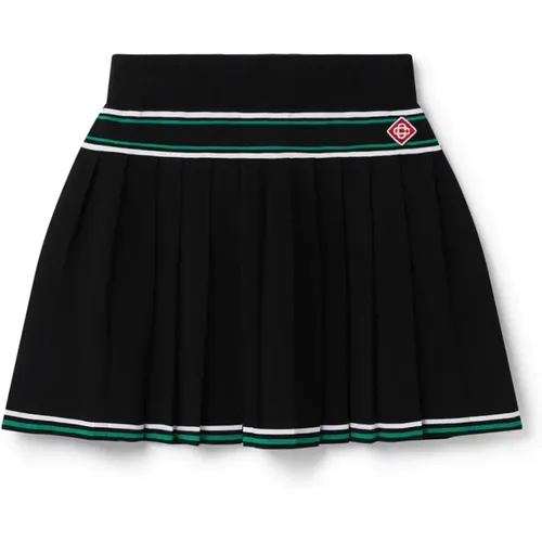 Pleated Knit Mini Skirt , female, Sizes: S - Casablanca - Modalova