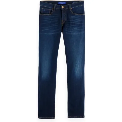 Dunkle Denim Straight-Cut Jeans , Herren, Größe: W30 L30 - Scotch & Soda - Modalova