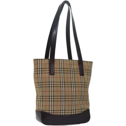 Pre-owned Canvas shoulder-bags , female, Sizes: ONE SIZE - Burberry Vintage - Modalova