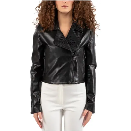 Womens Leather Jacket , female, Sizes: XL, M - Twinset - Modalova