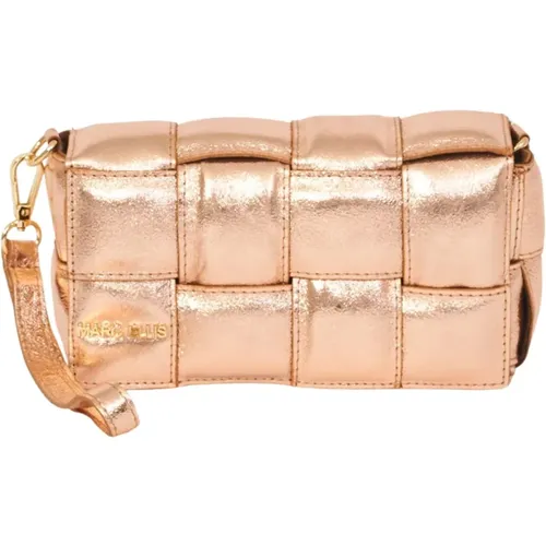 Copper Carissa-S Leather Box Bag , female, Sizes: ONE SIZE - Marc Ellis - Modalova