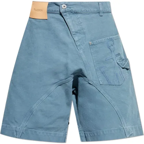 Denim Shorts, male, , Size: XL Logo shorts - JW Anderson - Modalova