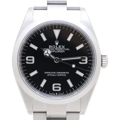 Pre-owned Stainless Steel watches , male, Sizes: ONE SIZE - Rolex Vintage - Modalova