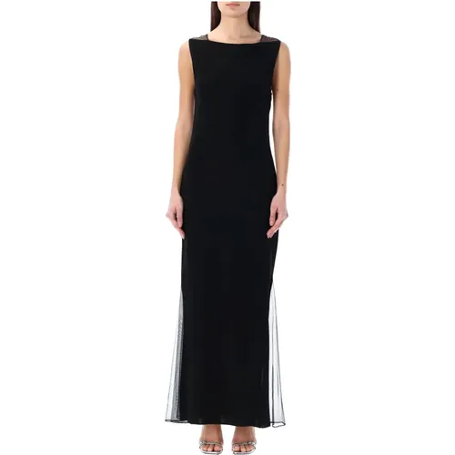 Tulle Backless Dress , female, Sizes: XL - Helmut Lang - Modalova