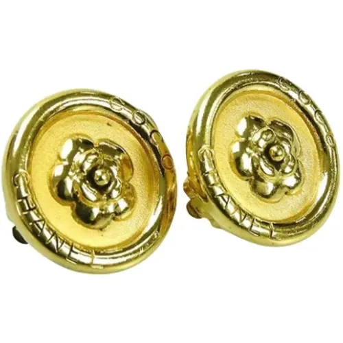 Pre-owned Jewellery, female, , Size: ONE SIZE Pre-owned Metal earrings - Chanel Vintage - Modalova