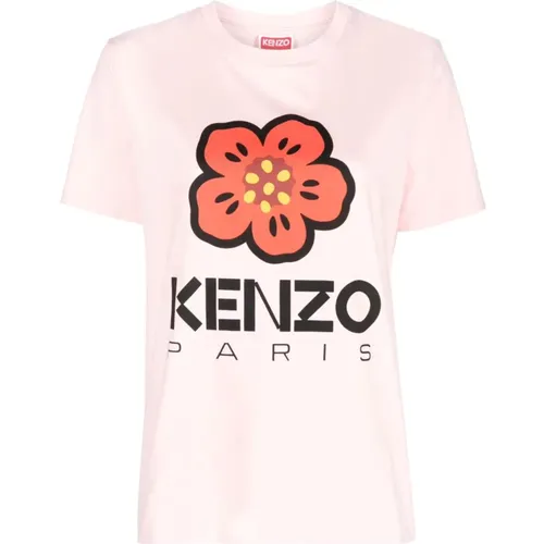 T-Shirt mit Blumenmuster in , Damen, Größe: M - Kenzo - Modalova
