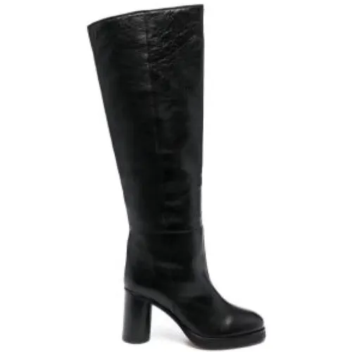 Leather knee-high boots , female, Sizes: 5 UK, 4 UK - Isabel marant - Modalova