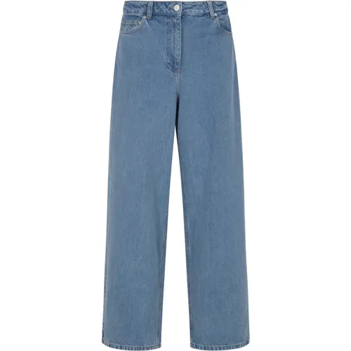 Denim Cocoon Pants , female, Sizes: W27, W28 - Remain Birger Christensen - Modalova