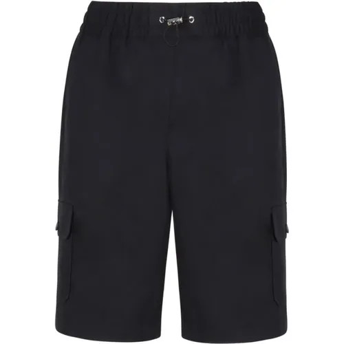 Schwarze Shorts mit Baumwolle und Elastan , Herren, Größe: XL - Philipp Plein - Modalova