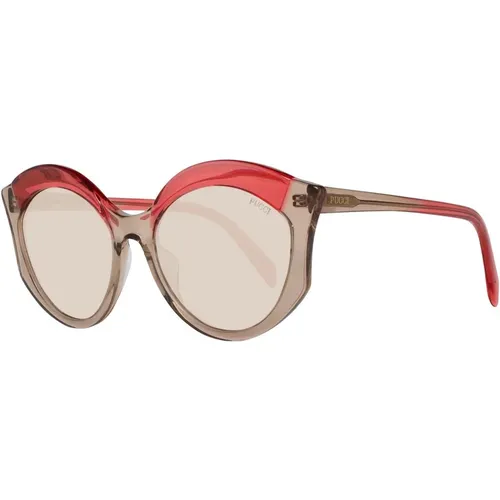 Braune Damen Schmetterling Sonnenbrille - EMILIO PUCCI - Modalova