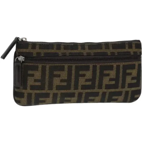 Pre-owned Clutches, female, , Size: ONE SIZE Pre-owned Canvas clutches - Fendi Vintage - Modalova