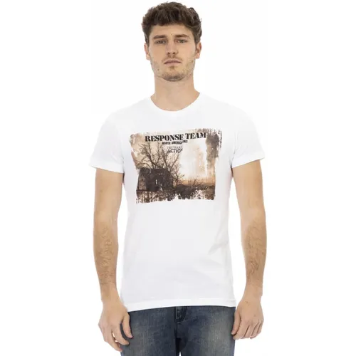 Casual T-Shirt mit Rundhalsausschnitt,Kurzarm Rundhals T-Shirt - Trussardi - Modalova