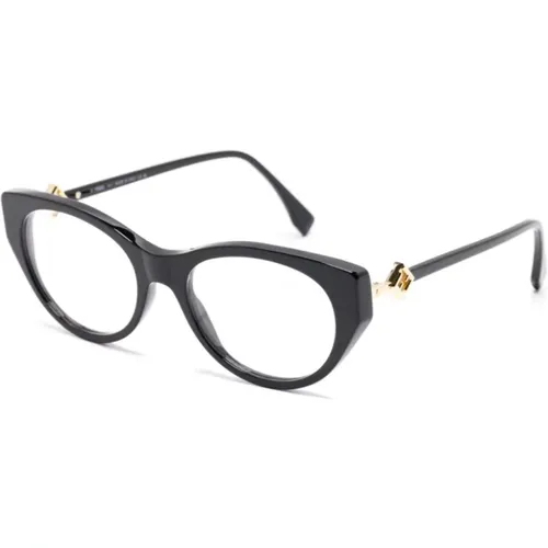 Glasses, female, , Size: 53 MM Fe50099I 001 Optical Frame - Fendi - Modalova