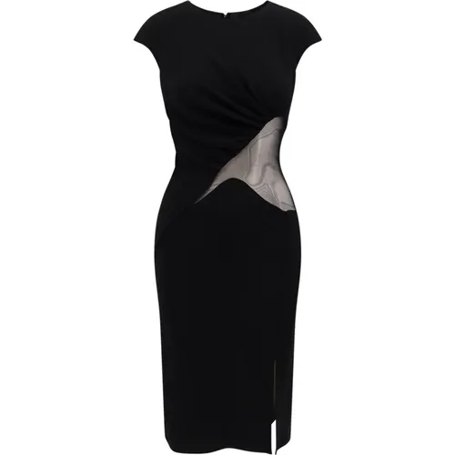 Short Sleeve Dress with Frontal Slit , female, Sizes: S, XS - Givenchy - Modalova