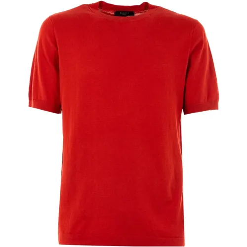 Herren Koralle/Rotes Sommer T-Shirt , Herren, Größe: 2XL - Liu Jo - Modalova