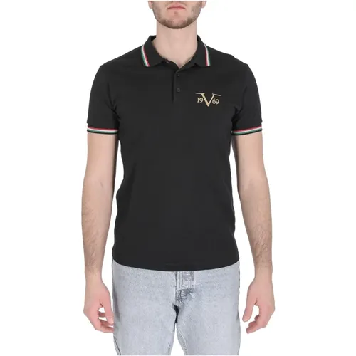 Cotton Polo Shirt , male, Sizes: S - 19v69 Italia - Modalova
