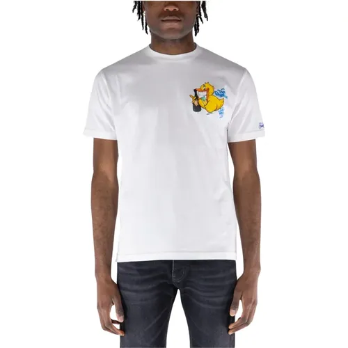 Casual Cotton T-Shirt for Men , male, Sizes: L, M, XL, S, 2XL - MC2 Saint Barth - Modalova