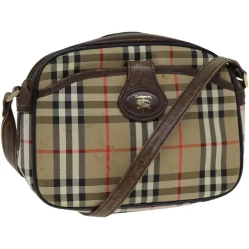 Pre-owned Cross Body Bags, female, , Size: ONE SIZE Pre-owned Canvas shoulder-bags - Burberry Vintage - Modalova