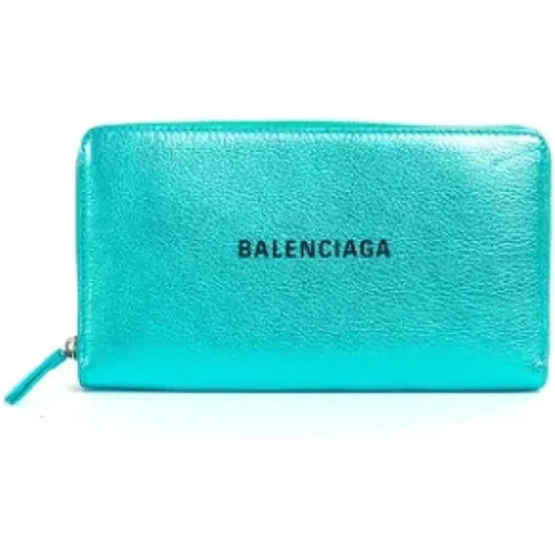 Pre-owned Leather wallets , female, Sizes: ONE SIZE - Balenciaga Vintage - Modalova