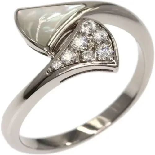 Pre-owned Jewellery, female, , Size: ONE SIZE Pre-owned White Gold rings - Bvlgari Vintage - Modalova