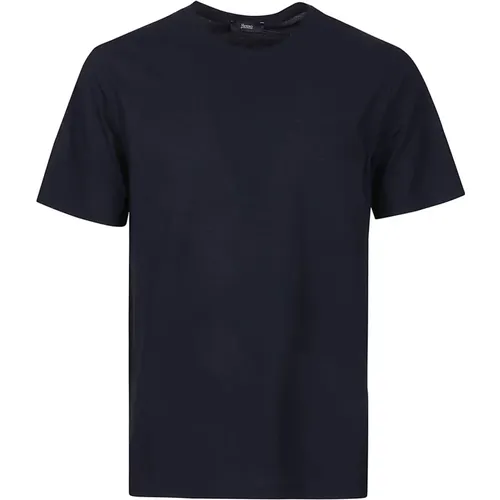 Crepe T-Shirt , male, Sizes: 2XL, 3XL, L, S, M, XL - Herno - Modalova