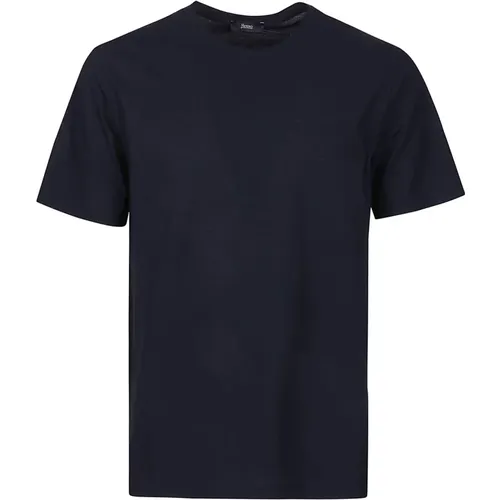 Crepe T-Shirt , male, Sizes: L, M - Herno - Modalova