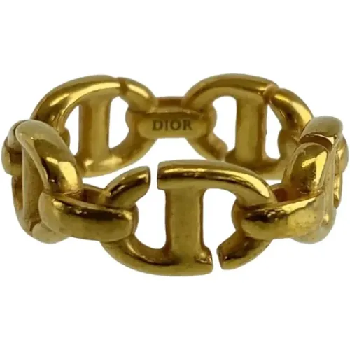 Pre-owned Metal rings , female, Sizes: ONE SIZE - Dior Vintage - Modalova