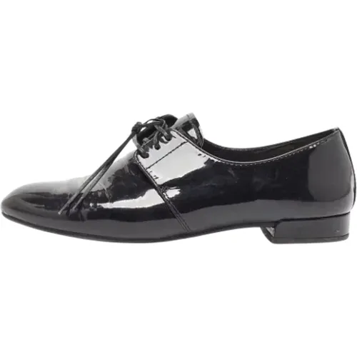 Pre-owned Flats, female, , Size: 6 1/2 US Pre-owned Leather flats - Prada Vintage - Modalova