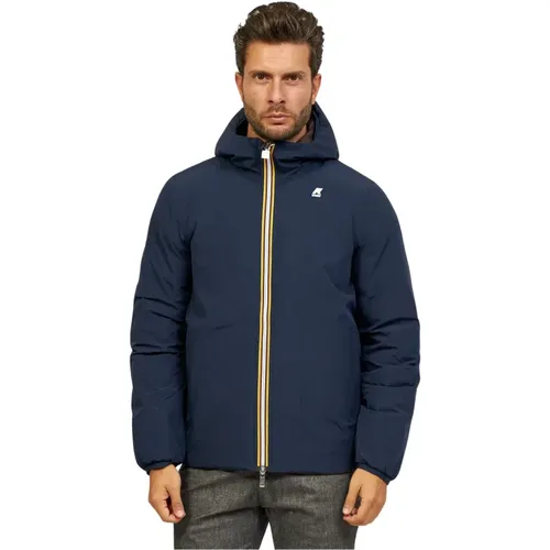 Winter Jackets, male, , Size: M Reversible Down Jacket - K-way - Modalova