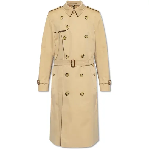 Trench Coats, male, , Size: L Kensington Long Trench Coat - Burberry - Modalova