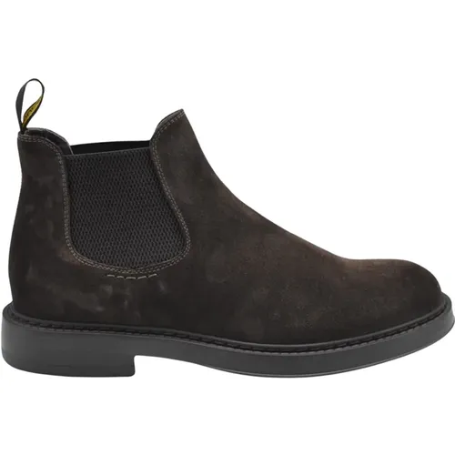 Chelsea Boots, male, , Size: 11 US Mink Laced Shoes Elegant Style - Doucal's - Modalova