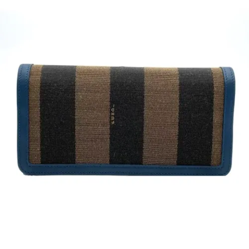 Pre-owned Wallets, female, , Size: ONE SIZE Pre-owned Canvas wallets - Fendi Vintage - Modalova