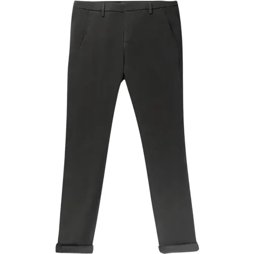 Stretch Satin Baumwoll Chino Hose , Herren, Größe: S - Dondup - Modalova