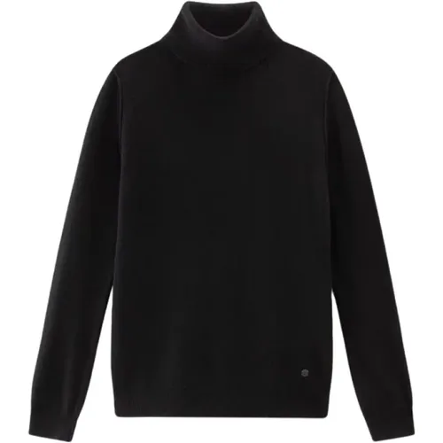 Classic High Neck Sweater , female, Sizes: M, S, XL - Woolrich - Modalova