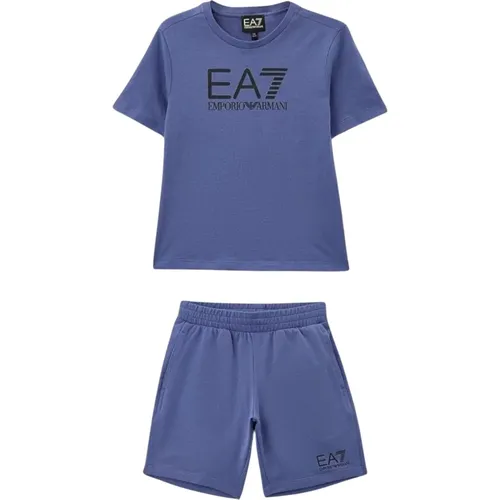 Blau T-Shirt und Polo Set - Emporio Armani EA7 - Modalova
