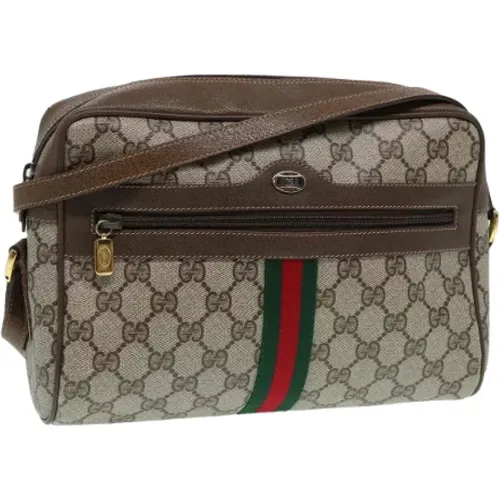 Pre-owned Cross Body Bags, female, , Size: ONE SIZE Pre-owned Leather shoulder-bags - Gucci Vintage - Modalova