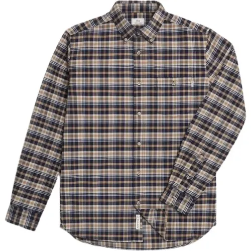 Men Flannel Cotton Shirt , male, Sizes: L - Woolrich - Modalova